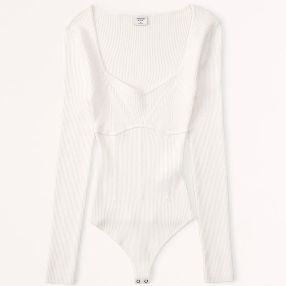 Abercrombie Corset Sweetheart Sweater Bodysuit